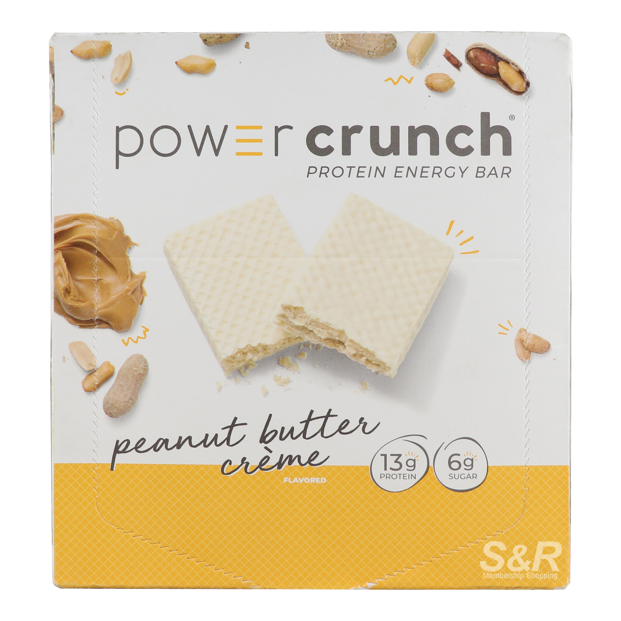 Power Crunch Peanut Butter Creme Wafer Energy Bar 12pcs x 1.04oz Power Crunch Peanut Butter Creme Wafer Energy Bar 12pcs x 1.04oz